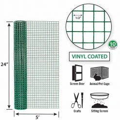 Garden Zone Vinyl Hardware Cloth 24 In. X 5 Ft. -Fencing sale 1008159 new 5