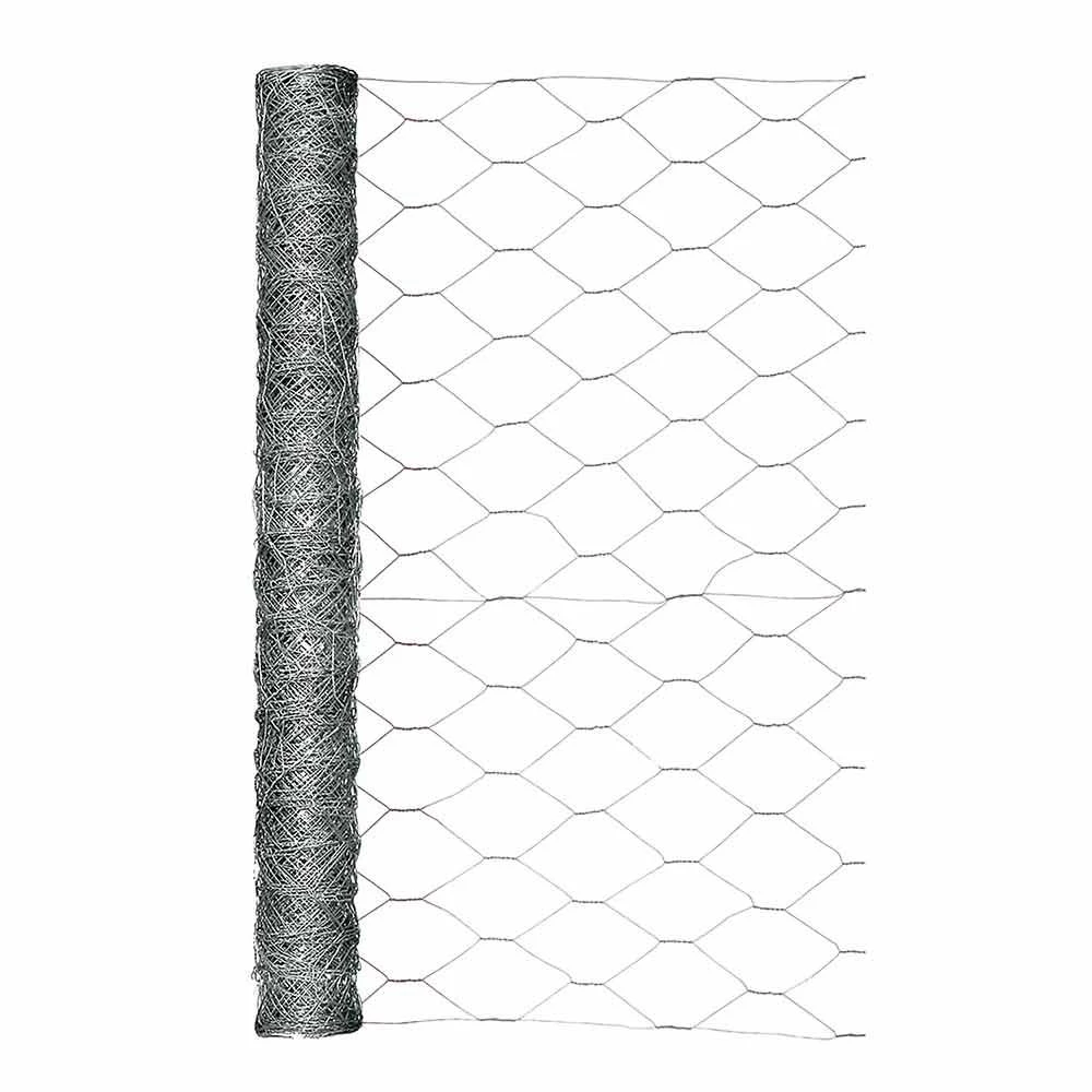 1008164_new.jpg Garden Zone Garden Craft Galvanized Poultry Hex Netting 2 In. -Fencing sale 1008164 new