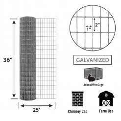 Garden Zone Cage Welded Wire 36 In. X 25 Ft. 14 Ga. 6 Garden Zone Cage Welded Wire 36 In. X 25 Ft. 14 Ga. -Fencing sale 1008165 new 5 1