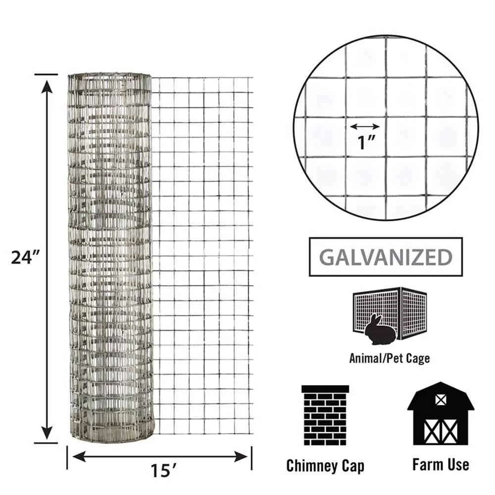 1008166_new_5.jpg Garden Zone Cage Welded Wire 1 In. X 1 In. 16 Ga. -Fencing sale 1008166 new 5