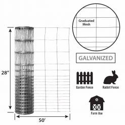 Garden Zone Garden Craft Galvanized Rabbit Guard 28 In. X 50 Ft. 5 Garden Zone Garden Craft Galvanized Rabbit Guard 28 In. X 50 Ft. -Fencing sale 1208621 new 4
