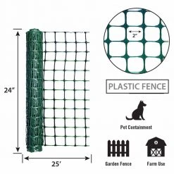 Garden Zone Garden Craft Green Plastic Garden Fence 24 In. X 25 Ft. -Fencing sale 7397354 new 3