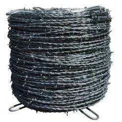 Ok Brand 2 Point Hi-Tensile Barbed Wire, 15-1/2 Gauge