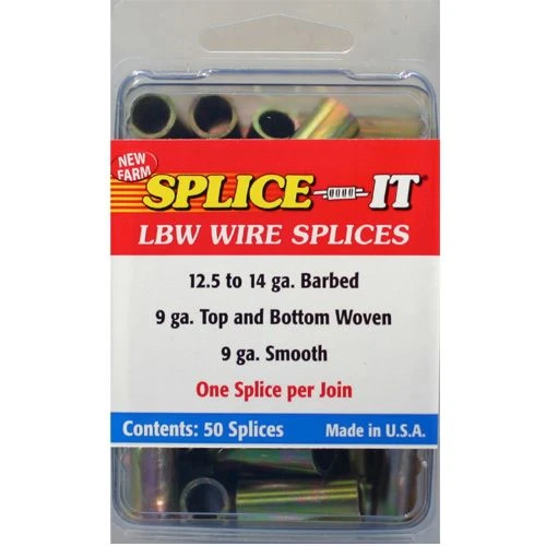 img10504071.jpg New Farm Splice-It 12.5 Ga. - 14 Ga. Fence Wire Splices 50 Ct. -Fencing sale img10504071