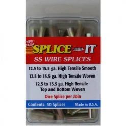 New Farm Splice-It 12.5 Ga. - 15.5 Ga. Fence Wire Splices 50 Ct.