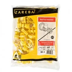 Zareba Yellow Screw-On Insulators 25 Pk.